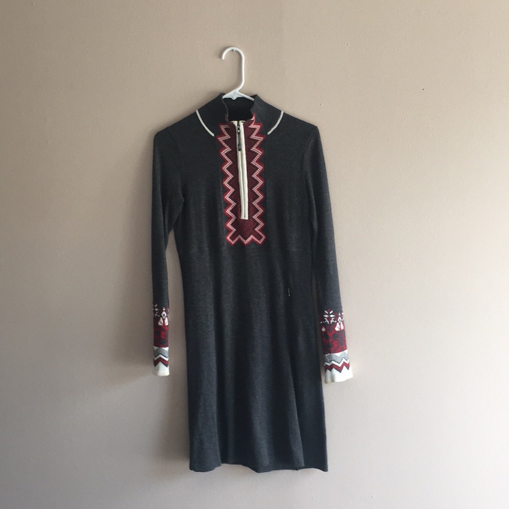 Athleta Nordic style sweater dress